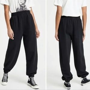 NWT AGOLDE Balloon Curved Leg Sweatpants Size: Small Color: Black Style: A172